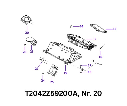 [T2042Z59200A] GPS-Antennen-KIT für TECH LX6 4WD, LX4 4WD, LX4 RTK